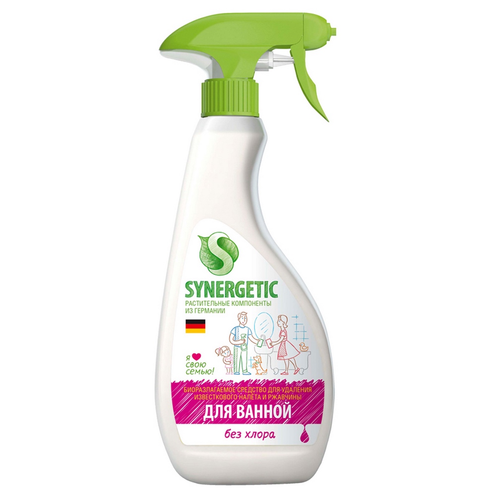 Чистящее средство "Synergetic" Эко продукт, для чистки ванной комнаты, 500мл 38914