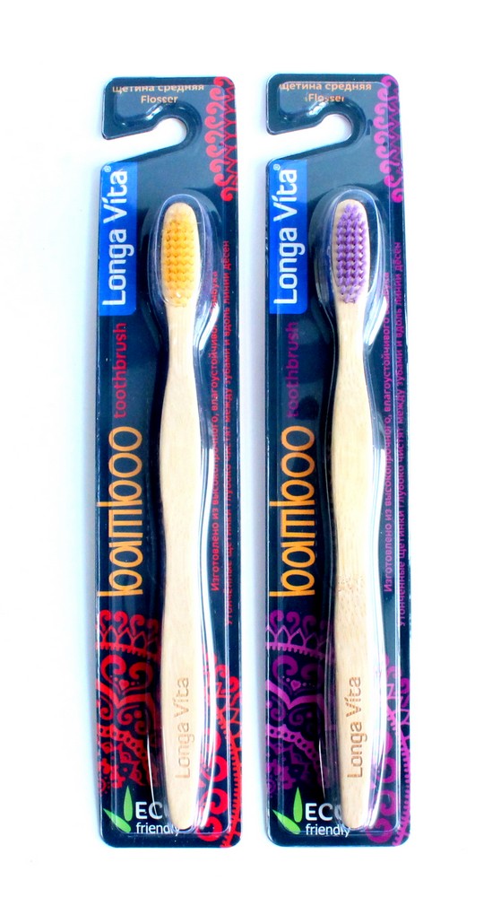 Зубная щётка "Longa Vita" Toothbrush, 1шт средняя щетина 713271