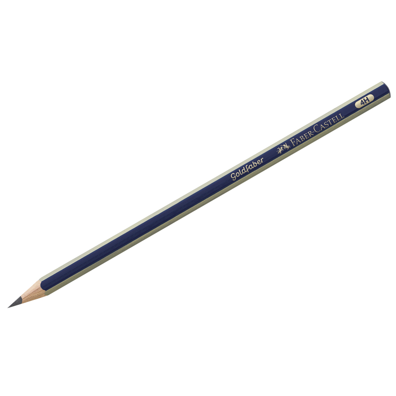 Карандаш для чертежных работ 4H 1шт "Faber-castell" Goldfaber 1221 112514