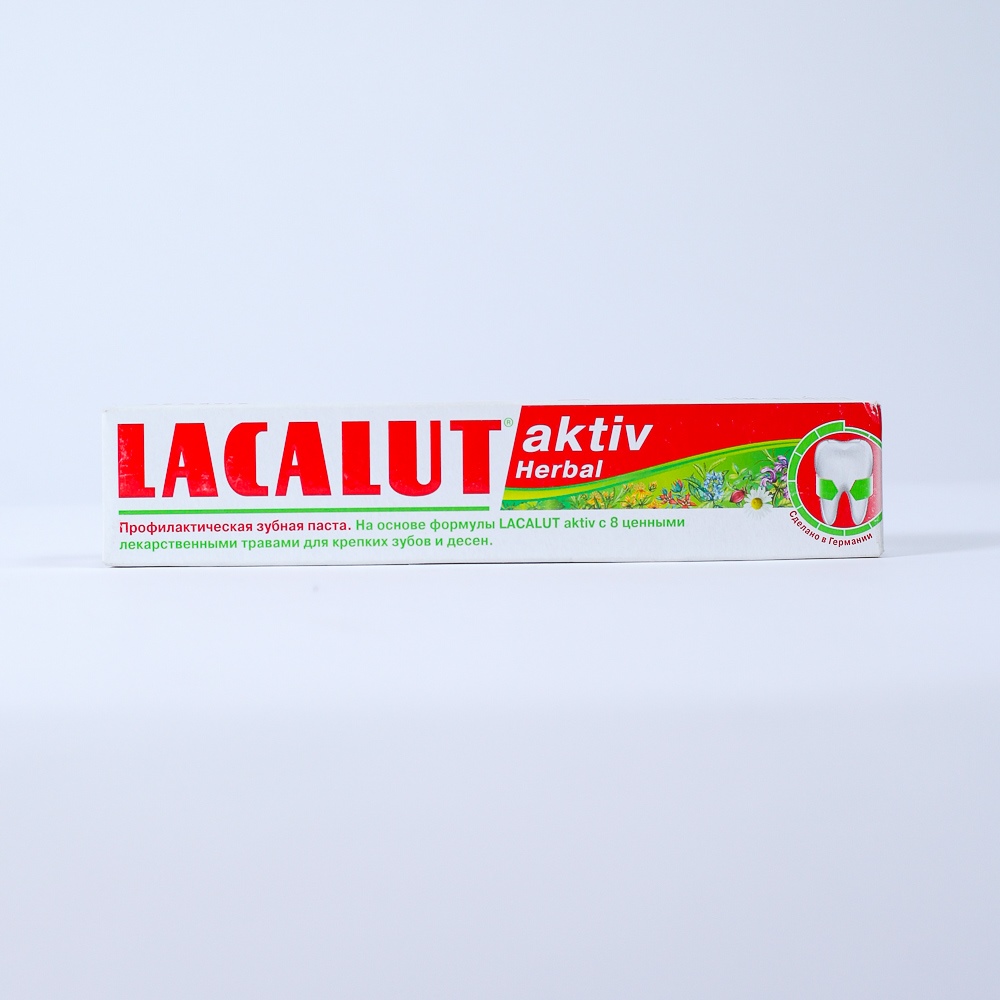 Зубная паста "Lacalut" Aktiv herbal лечебные травы, укрепление эмали 50мл  61888