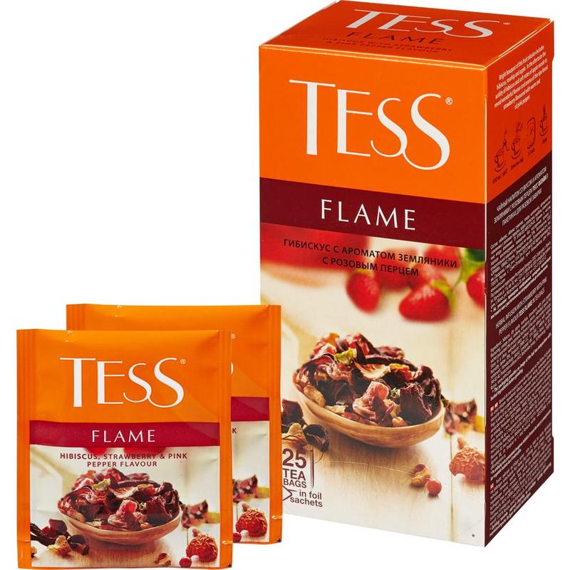 Чай травянной, пакетированный, 25*2гр "Tess" Flame 06517