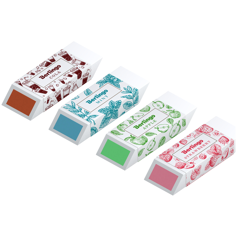 Ластик прямоугольный ассорти "Berlingo" Eraser aroma BLc_ 00630