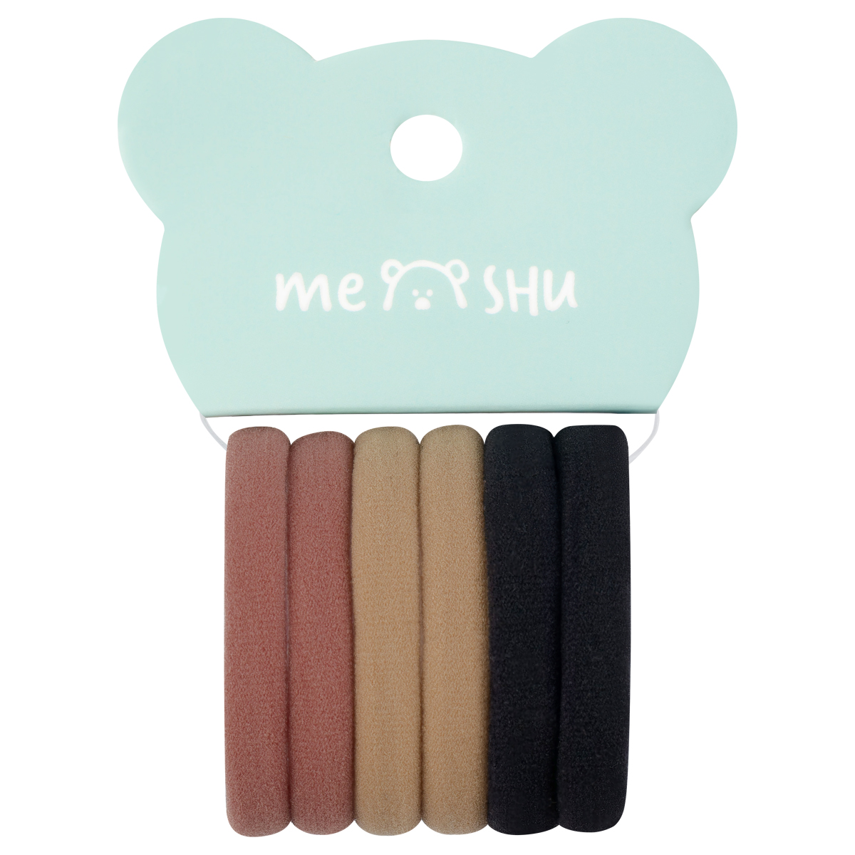 Резинка для волос тканевая, ассорти, Essence thin, 6шт "Meshu" MS_60538
