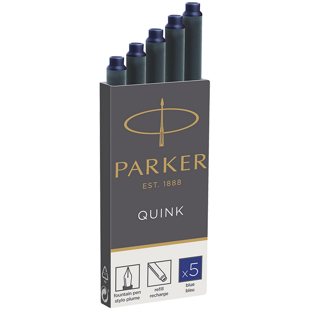 Картридж чернильный 7,45см, 0,6 см, 1,3мл "Parker" Cartridge Quink 1950384