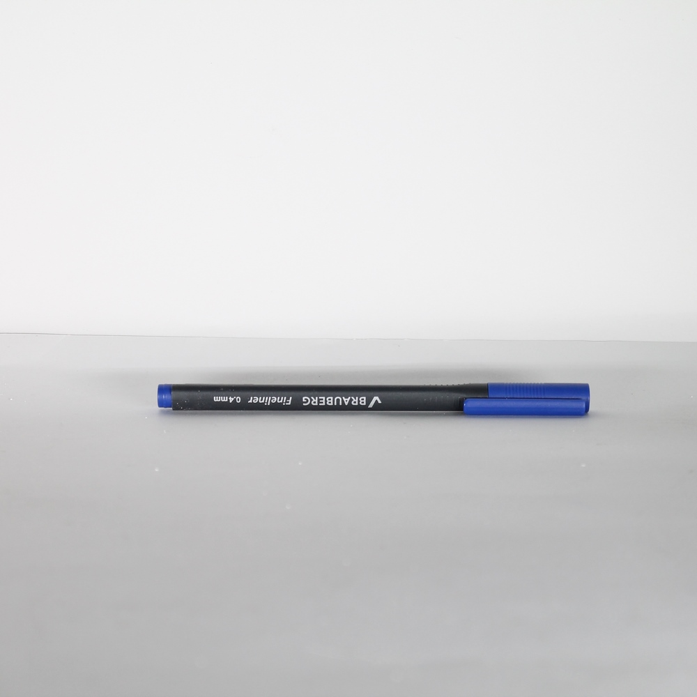 Ручка капилярная 0,4мм, цвет синий 1шт "Brauberg" Fineliner 141522