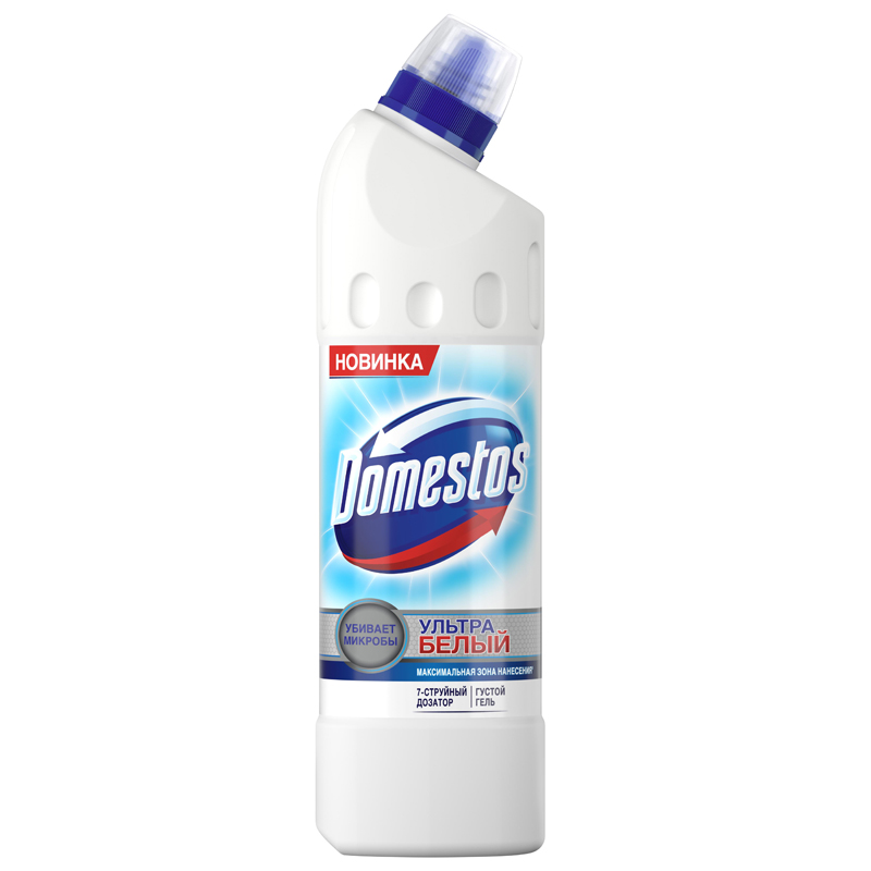 Чистящий гель "Domestos" Ультра белый, удаляет известковый налет, 500мл 15882