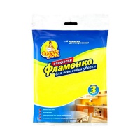 Салфетка для уборки "Фрекен Бок" Фламенко 30*38см 60% вискоза 40% полиэстер, 3шт 480475