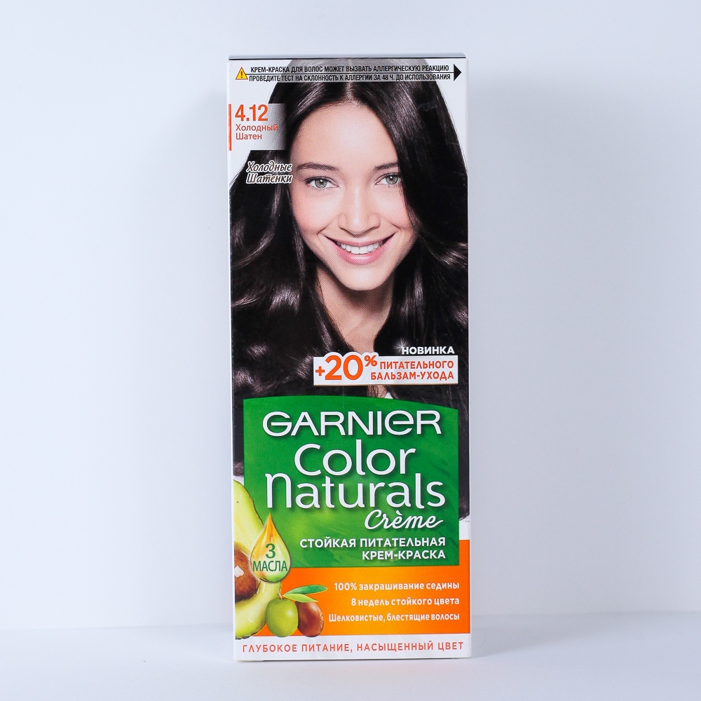Краска для волос "Garnier" Color naturals, холодный шатен, 36024