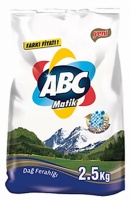 Порошок стиральный "ABC" Mountain freshness, машинная стирка, для всех типов тканей, 2,5кг 70280