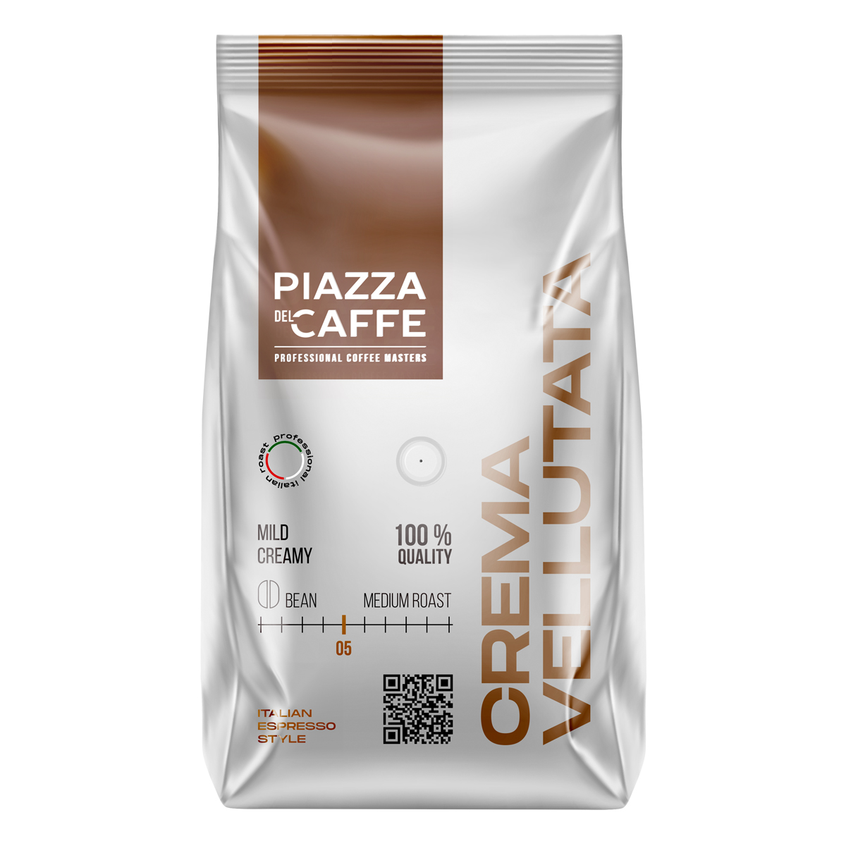 Кофе зерновой "Piazza del caffe" Crema Vellutata, 900гр 1972-06/19722