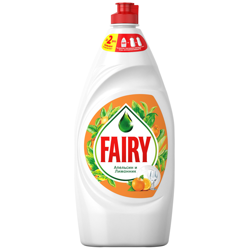 Гель для мытья посуды "Fairy" БС, апельсин и лимонник, 900мл 92097