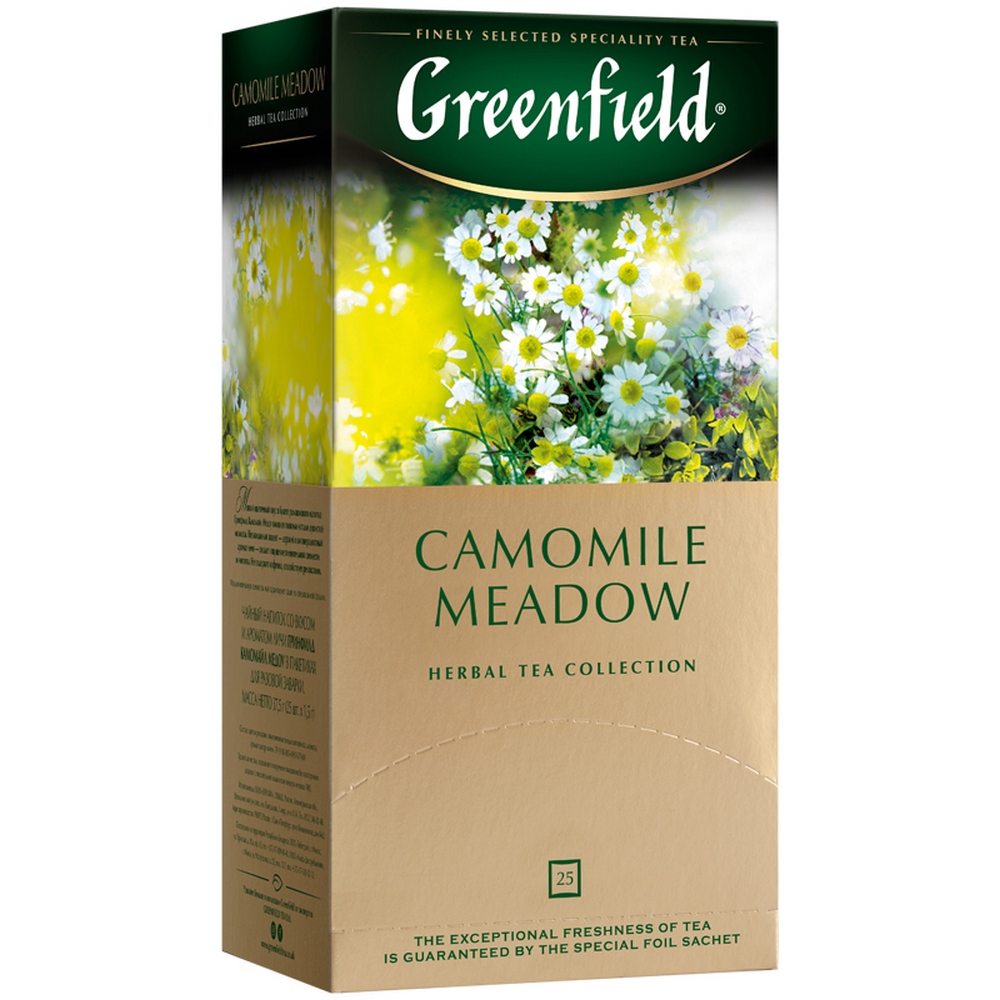 Чай травянной, пакетированный, 25пак.*1,5гр "Greenfield" "Camomile Meadow" 05237