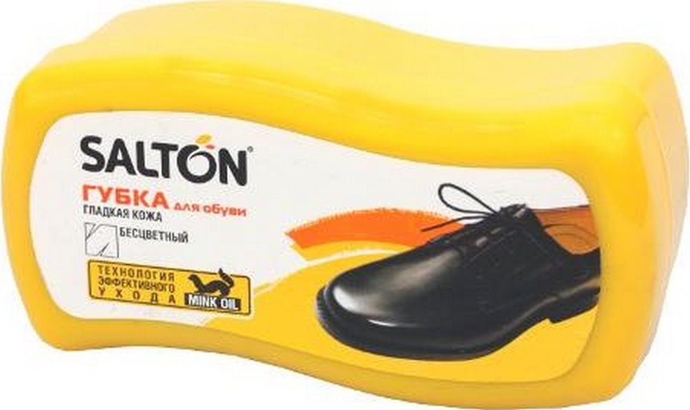 Губка для обуви "Salton" Mink oil, для гладкой кожи, бесцветный, стандарт 20293