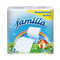 Туалетная бумага "Familia" Экономичный выбор, 2 слоя, 4шт 00532