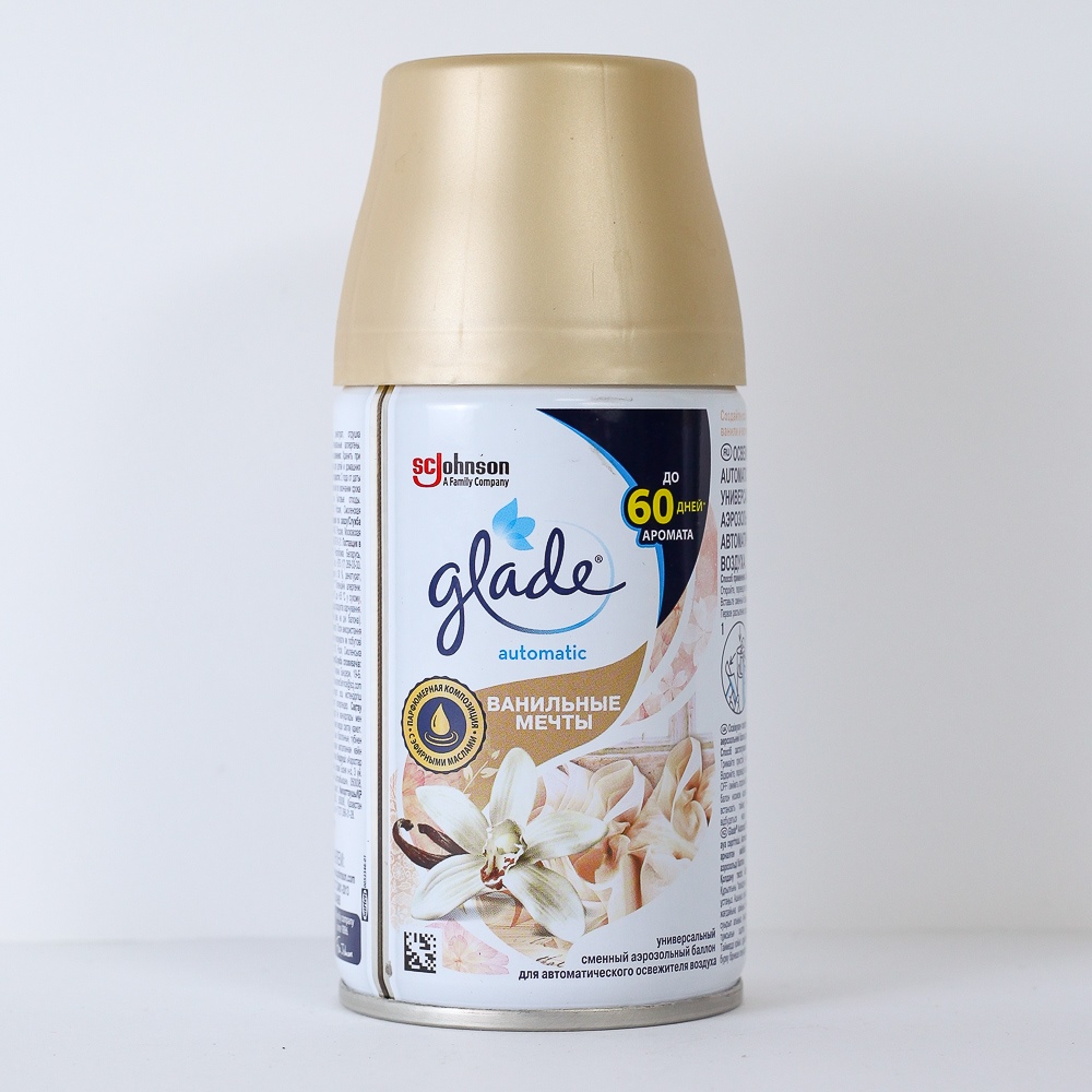 Сменный баллон для освежителя воздуха "Glade" Ванильные мечты, 269 мл 4009