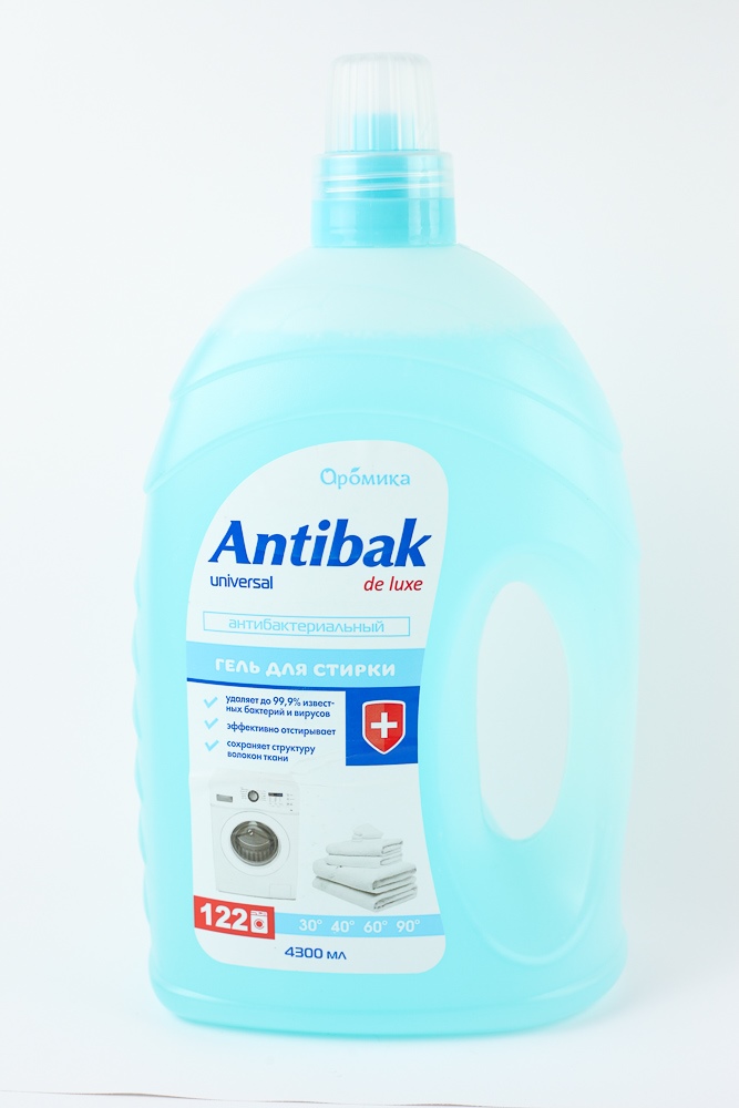 Гель для стирки "Aromika" Antibak, ручная и машинная стирка для всех типов тканей, кроме шерсти и ше