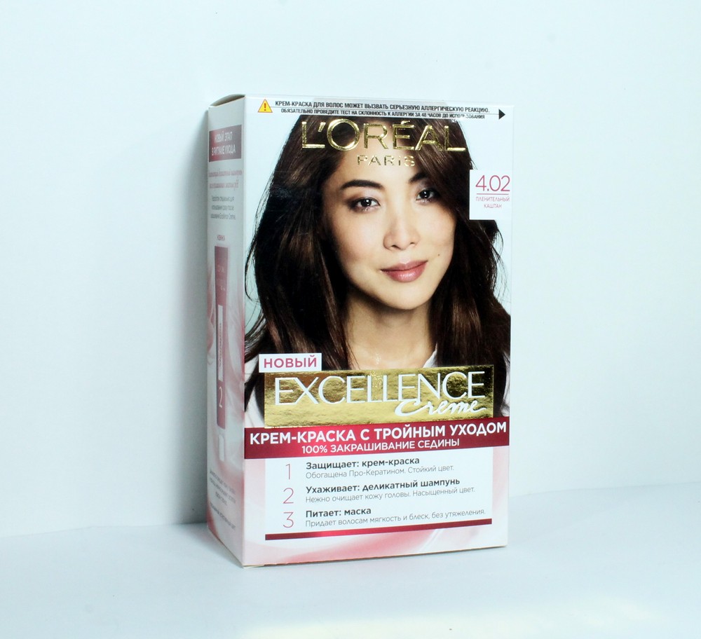 Краска для волос "Loreal" Excellence creme, пленительный каштан, 81348