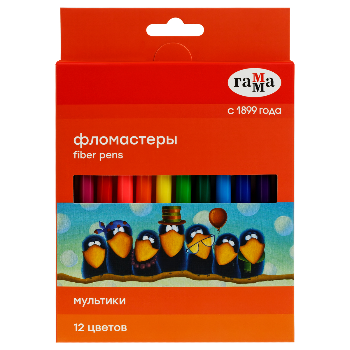 Фломастеры 12 цветов "Гамма" Мультики 120822_12
