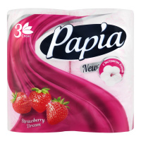 Туалетная бумага "Papia" Strawberry dream, 3 слоя, 4шт 00075