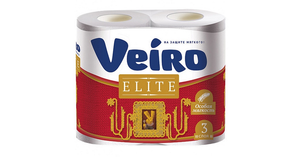 Туалетная бумага "Veiro" Elite, 3 слоя, 4шт 98113