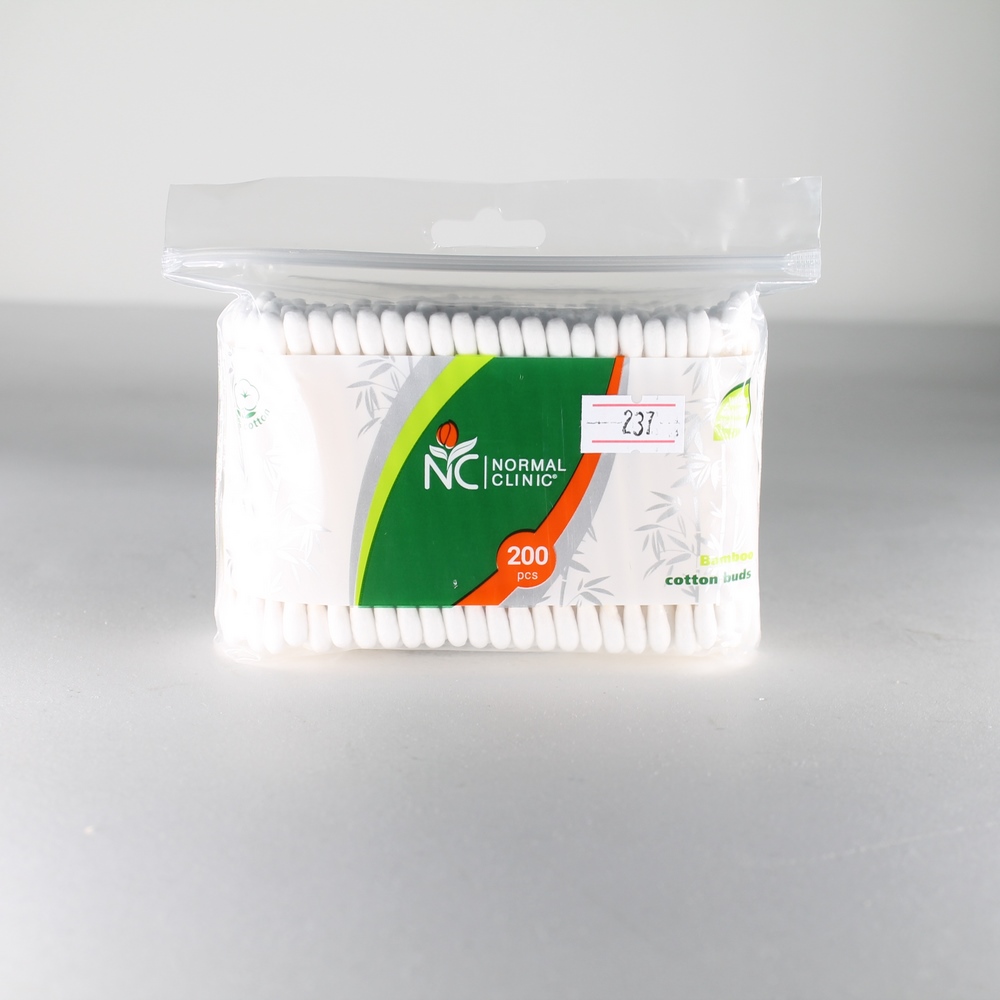 Ватные палочки "Normal clinic" Bamboo cotton buds, 200шт 11439
