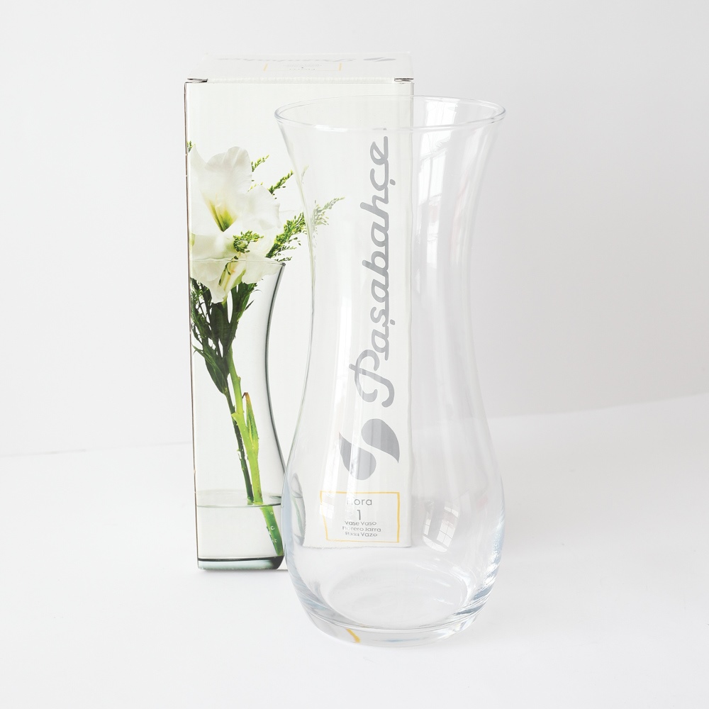 Ваза, овальная, стеклянная 20-30см "Pasabahce" Flora 43737