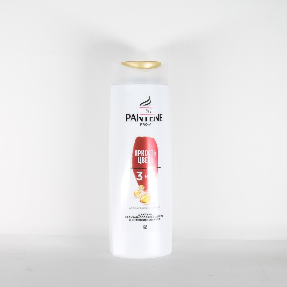 Шампунь для сухих и поврежденных волос "Pantene PRO-V"  Яркость цвета 3в1, для окрашенных волос, 400