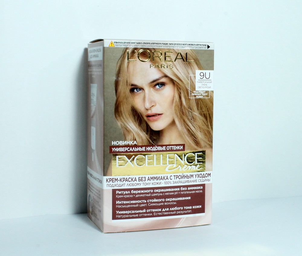 Краска для волос "Loreal" Excellence creme, очень светло-русый, 98746