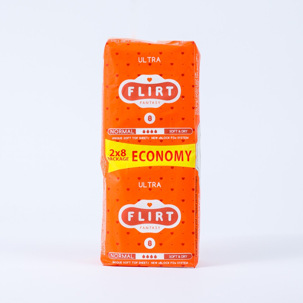 Прокладки гигиенические "Flirt" Ultra normal soft&dry, 4 капли, 16шт WKL05R