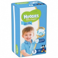Подгузники-трусики "Huggies" Haggies Boy для мальчиков, 5 (12-22кг), 15шт 61260106
