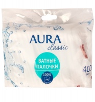 Ватные палочки "Aura" Classic, 400шт 27376