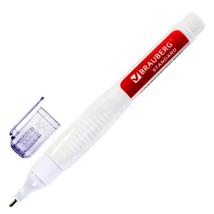 Корректирующая ручка 14мл, металлический наконечник "Brauberg" Standart 226820