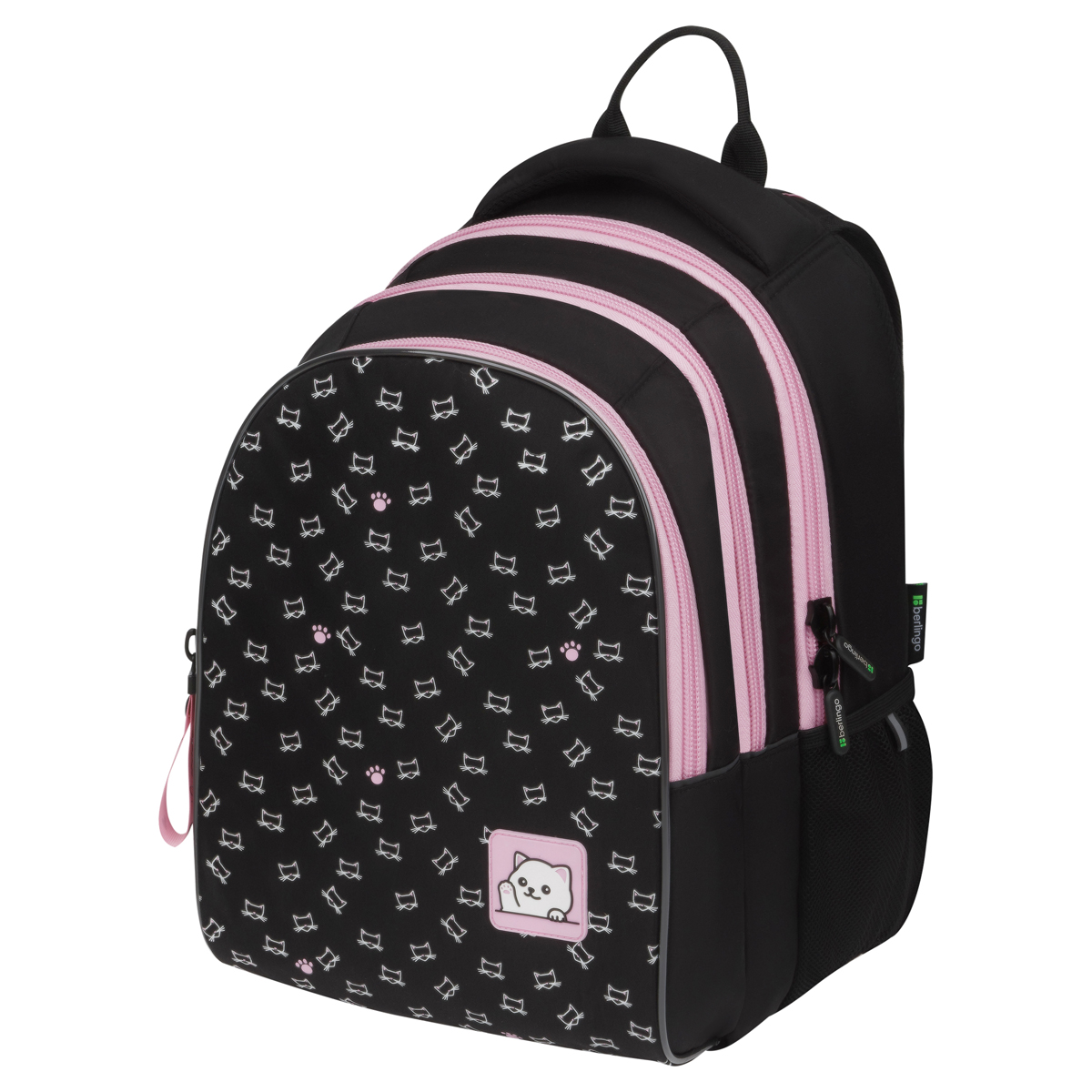 Рюкзак 41.5*30*17.5см ортопедический, черный "Berlingo" Kitty RU-IS-1025
