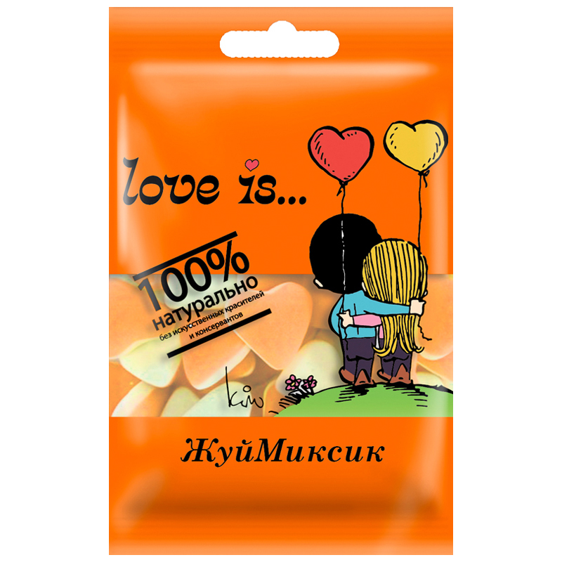 Мармелад "Love is..." ЖуйМиксик, клубника и банан, 20гр 11439