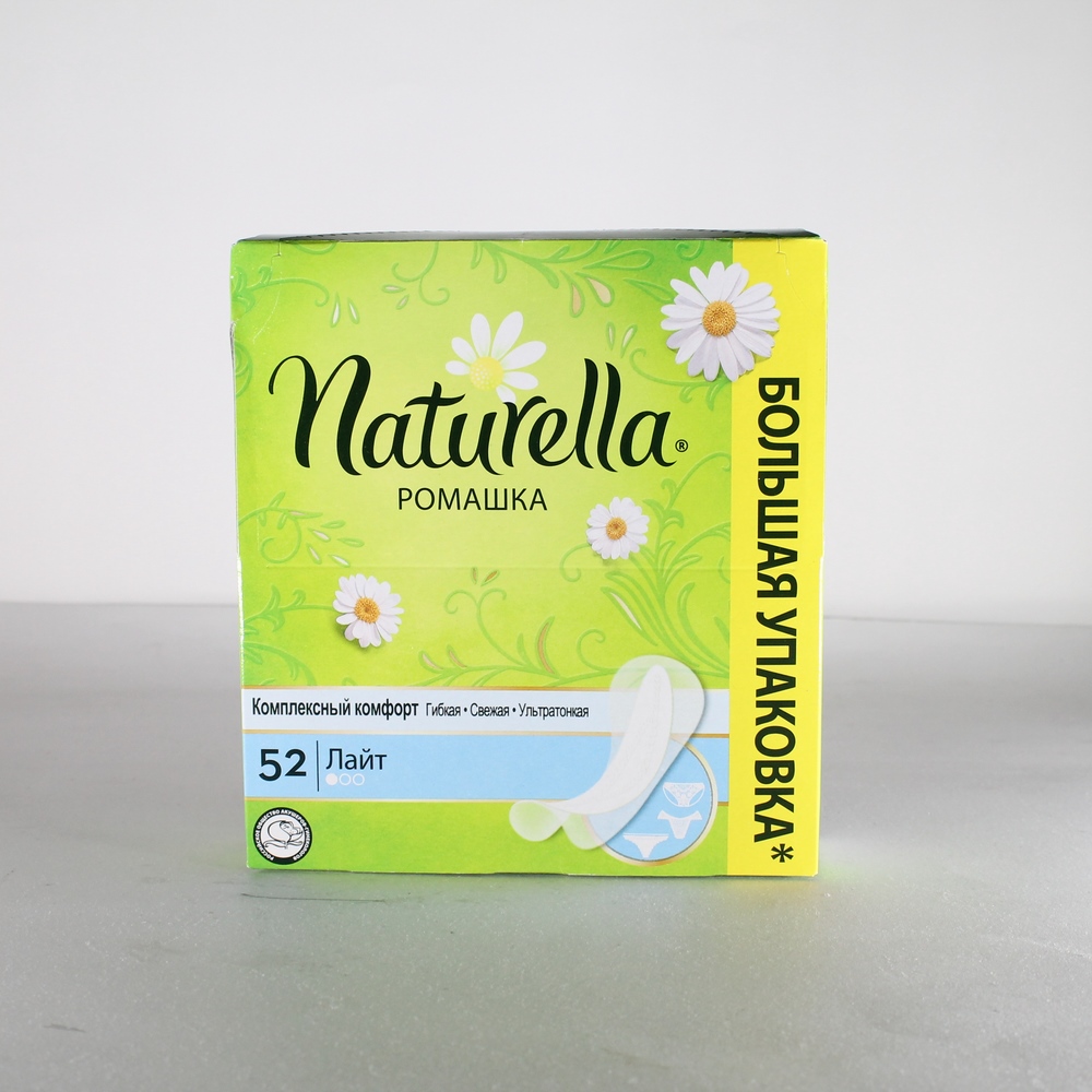 Прокладки ежедневные "Naturella" Ромашка, лайт, 1 капля, 52шт 005224