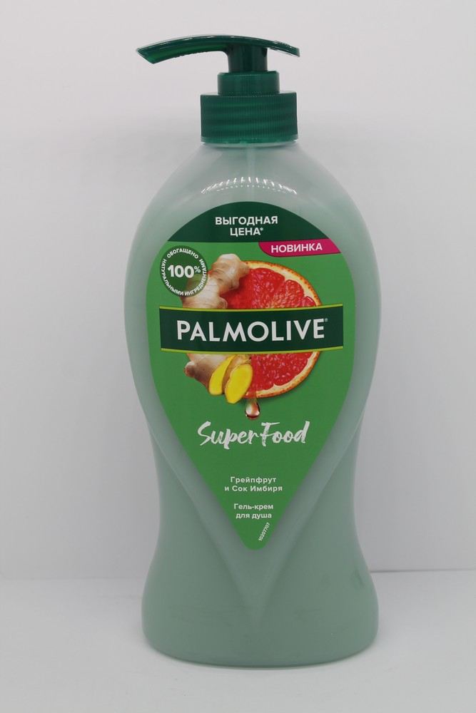 Гель для душа "Palmolive" Super food, грейпфрут и сок имбиря, увлажняющий, 750мл 16267