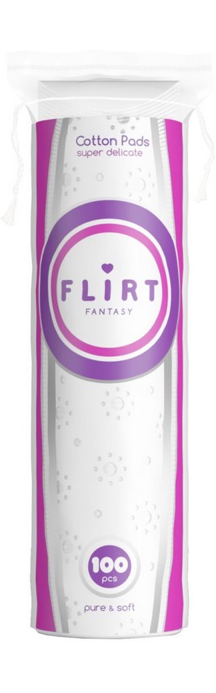 Ватные диски "Flirt" БС, 100шт VDF012