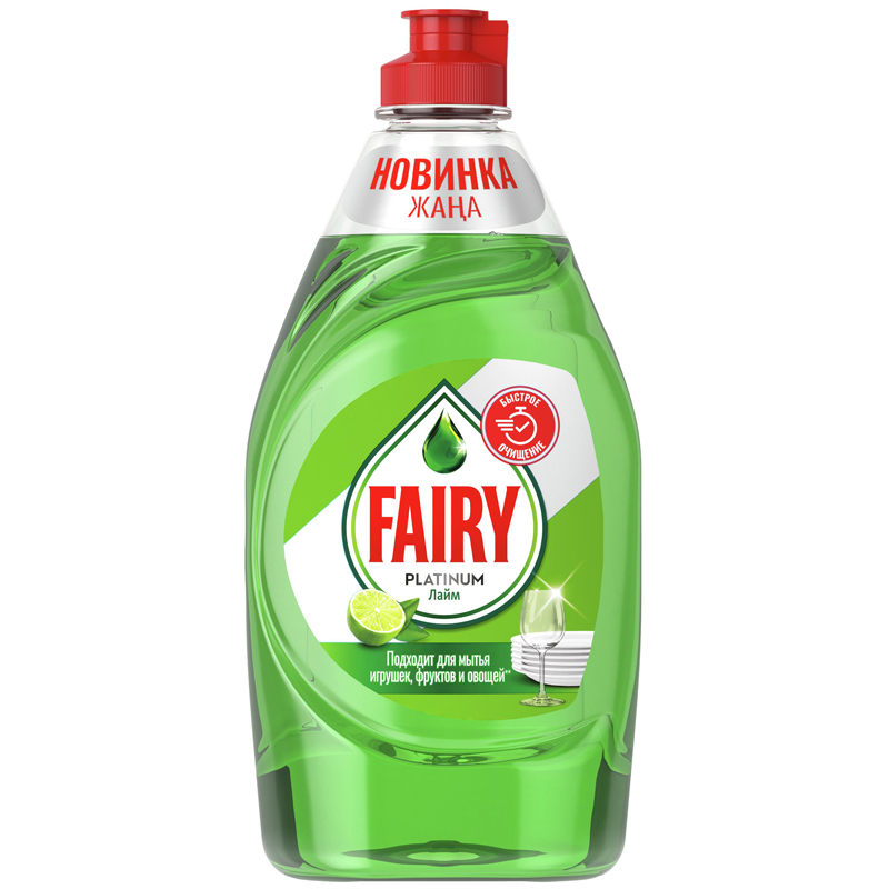 Гель для мытья посуды "Fairy" Platinum, лайм, 430мл 259528