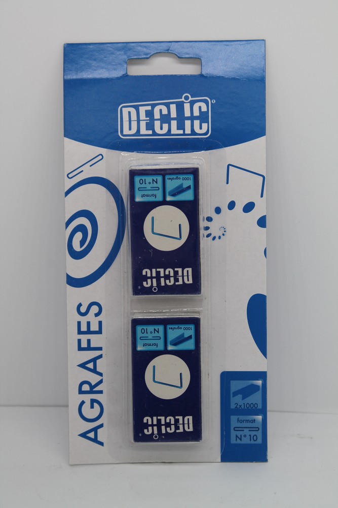 Скобы №10 оцинкованные, 2*1000шт "Declic" БС 231007