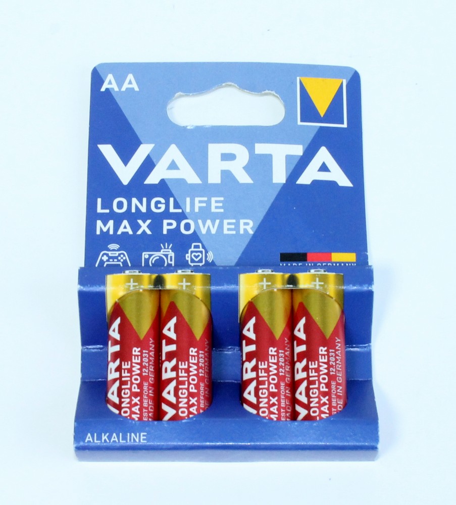 Батарейки АА (пальчиковые) 1,5V 4шт "Varta" Longline Max Power LR6 105946