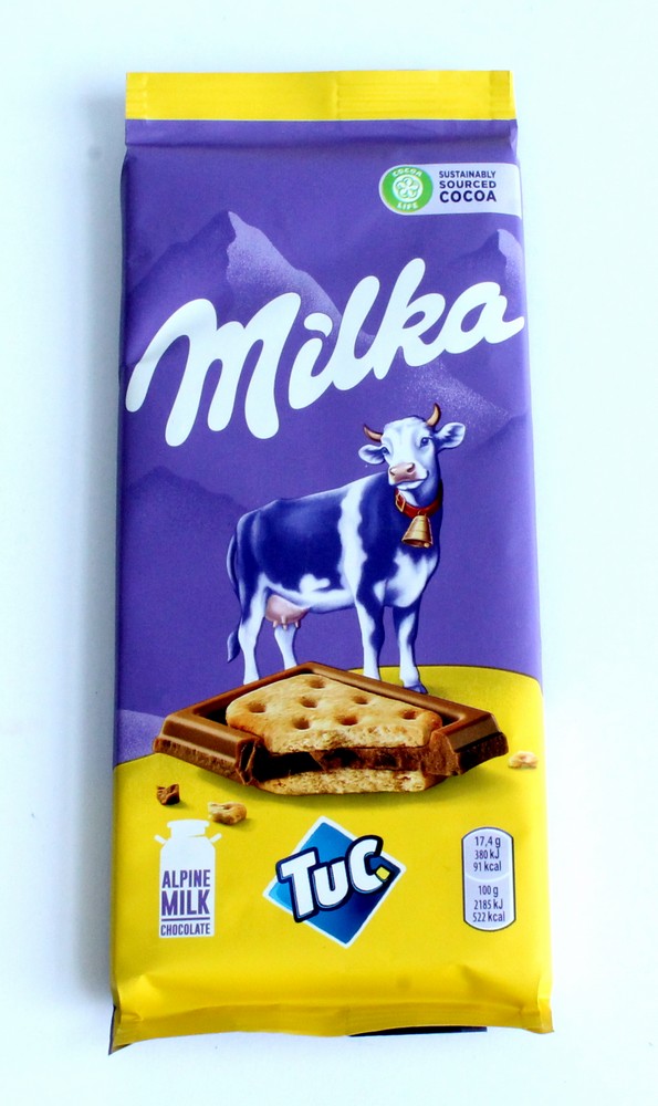 Плитка "Milka" С крекером Tuk, молочный шоколад, 87гр 51224