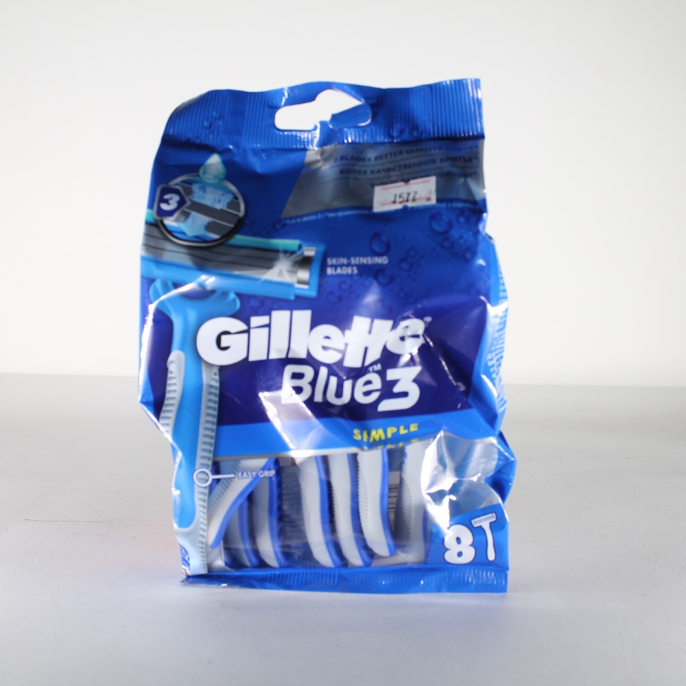 Станок для бритья "Gillette" Blue3 simple, 3 лезвия, 8шт 29660