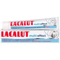 Зубная паста "Lacalut" Multi-effect c фтором, защита от кариеса 75гр 62236