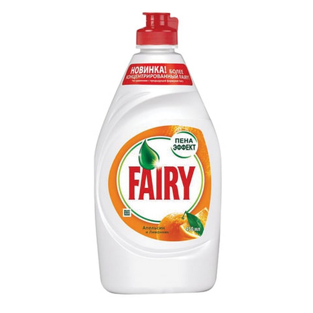 Гель для мытья посуды "Fairy" БС, апельсин и лимонник, 450мл 992035