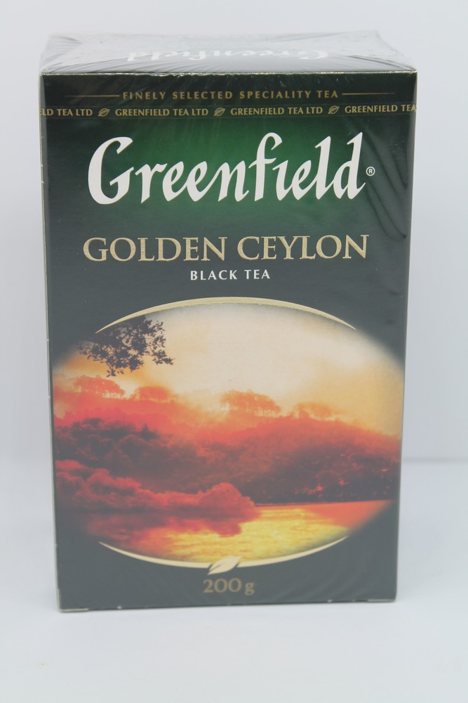 Чай крепкий черный, листовой, 200гр "Greenfield"  Golden Ceylon 07910