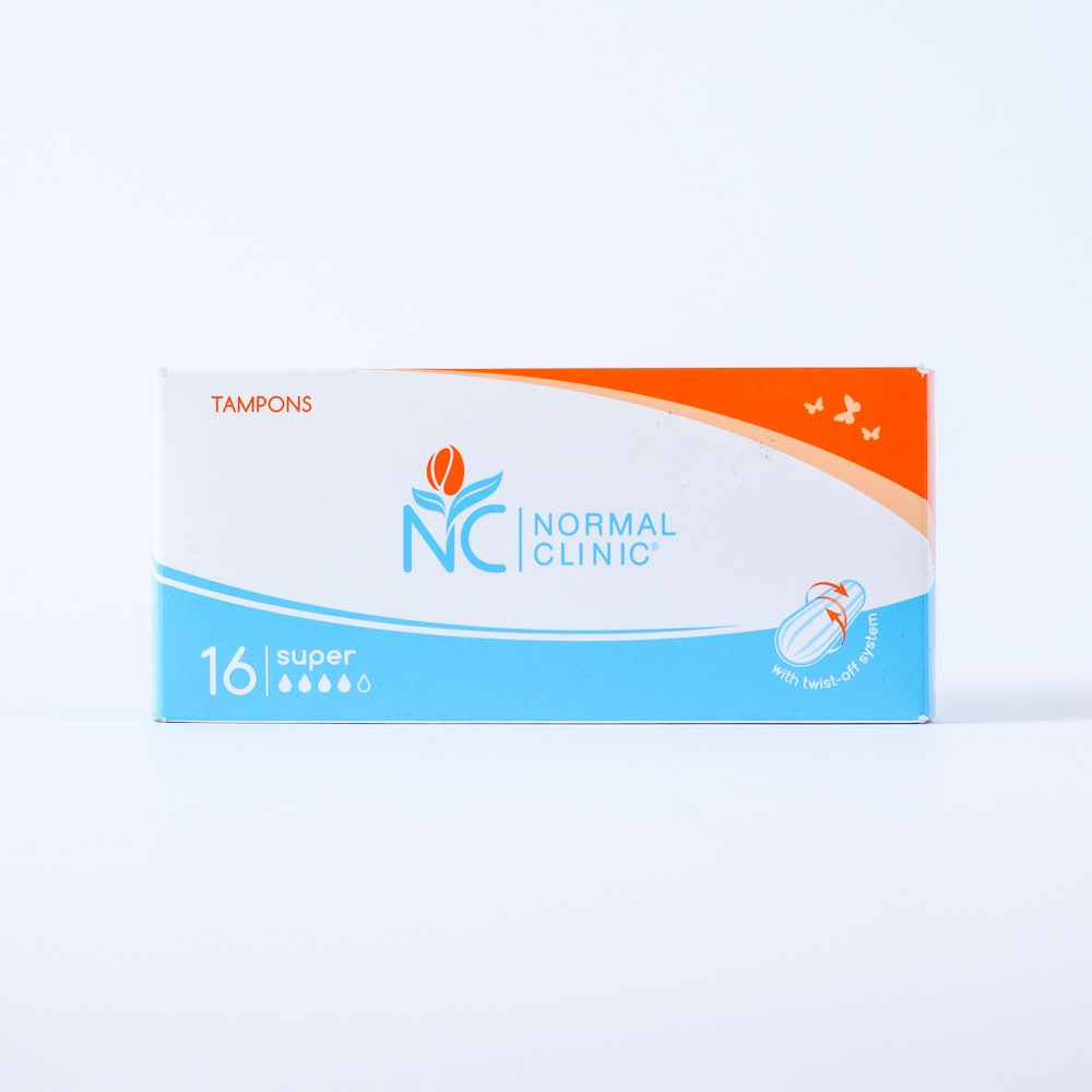 Гигиенические тампоны "Normal clinic" Универсальные, 4 капли, 16шт 09016