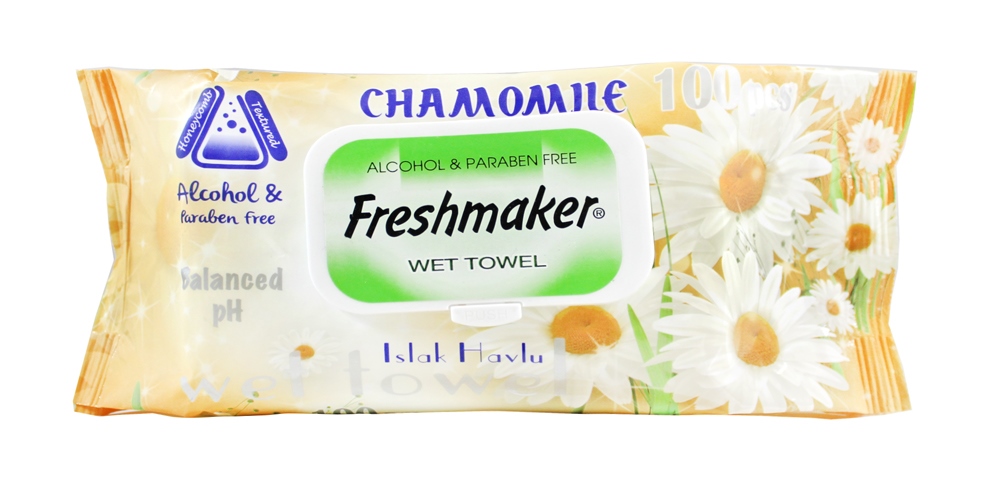 Салфетки влажные "Freshmaker" Ромашка, 100шт, универсальные 71323
