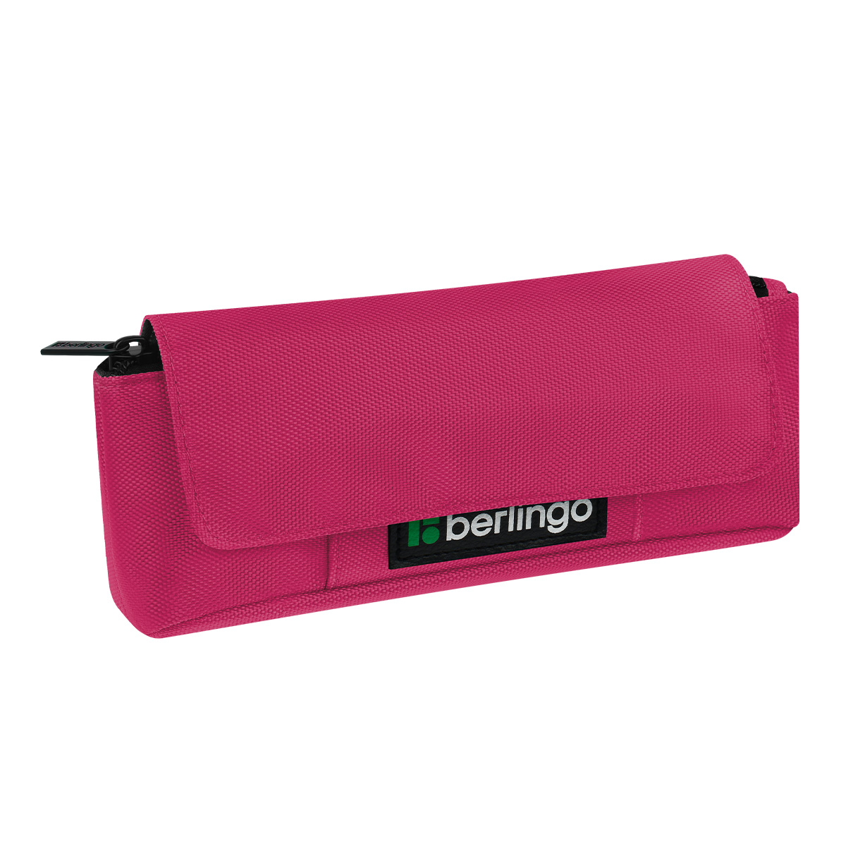Пенал 1 отделение текстиль розовый "Berlingo" Pink focus BR-PM-080505