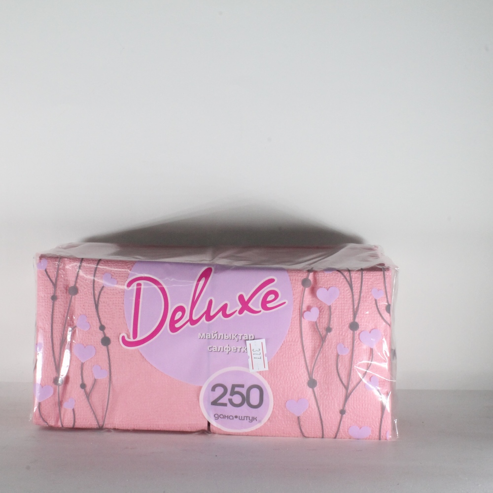 Салфетки бумажные "Deluxe" БС, 1 слой, 250шт Р379