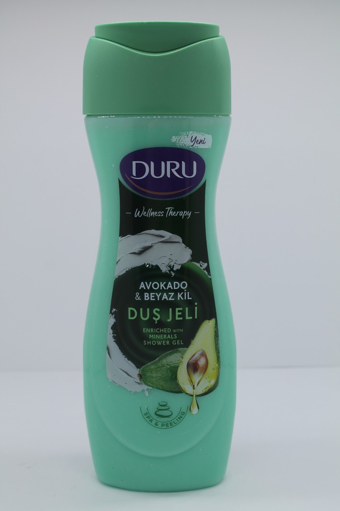 Гель для душа "Duru" Avokado&beyaz kil, увлажняющий, 450мл 23596